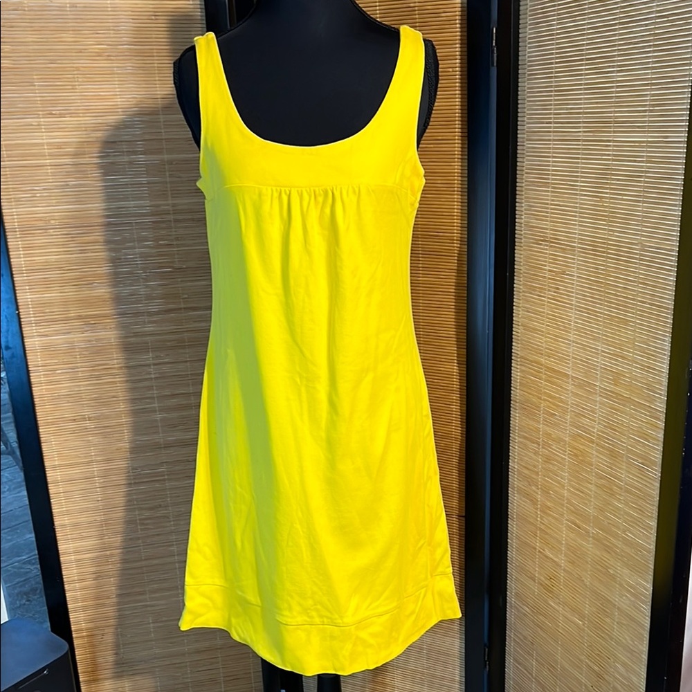4/$15 New York & Company Yellow Midi Dress